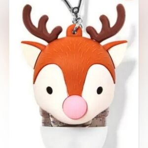 Rudolph Reindeer Bath and Body Works pocket back sanitizer holder NWT